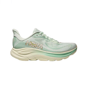 Womens Shoes: Hoka Clifton 10 (B Standard) Womens Sea Glass/Jadeite