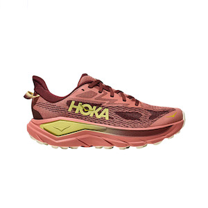 Womens Neutral Road Running Shoes: Hoka Challenger 8 (B Standard) Womens Blush/Dark Cedar
