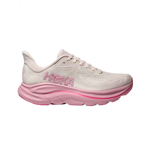 Womens Daily Trainers: Hoka Clifton 10 (B Standard) Womens Rose Cream/Dried Rose