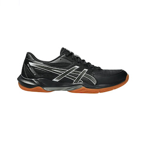 Sports Netball Court: Asics Gel-Rocket 12 (D Standard) Mens Black/Gunmetal