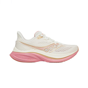 Womens Shoes: Saucony Endorphin Speed 5 (B Standard) Womens Ivory/Mauve