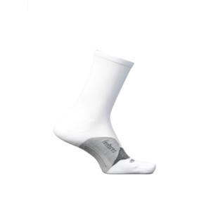 Feetures Elite Light Cushion Mini Crew White
