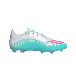 Football Rugby: Adidas F50 Messi League FG/MG Cloud White/Lucid Pink/Flash Aqua
