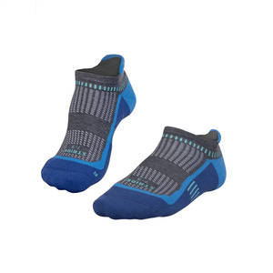 Accessories Socks: Falke Stride Hidden Azure Blue/Grey Heather
