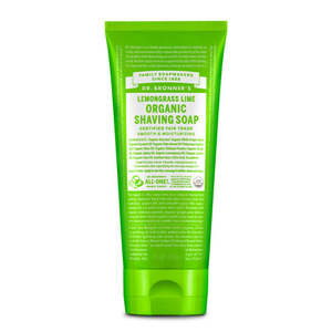 Dr Bronners: Organic Shaving Soap - Lemongrass Lime