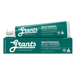 Grants: Whitening Natural Toothpaste With Spearmint - Fluoride Free