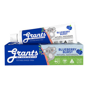 Grants: Blueberry Burst Kids Natural Toothpaste - Fluoride Free