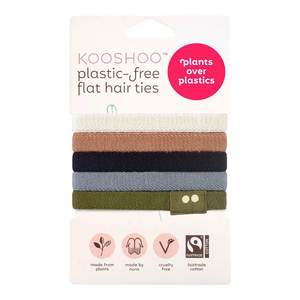Plastic-Free Flat Hair Ties - Classic