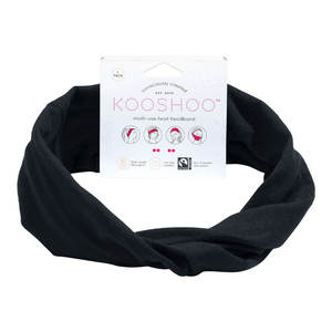 Kooshoo: Organic Twist Headband - Jet Black