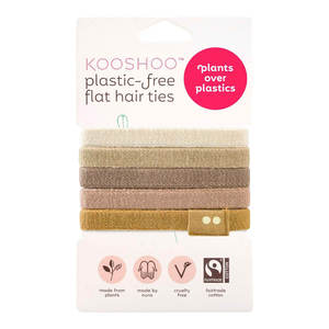 Plastic-Free Flat Hair Ties - Blond