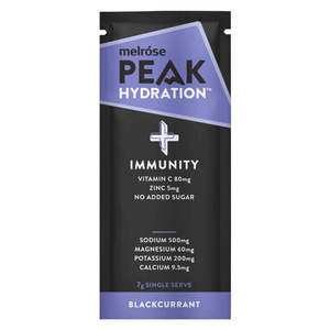Melrose: Peak Hydration+ Immune Blackcurrant