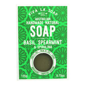 Natural Soap - Basil, Spearmint & Spirulina