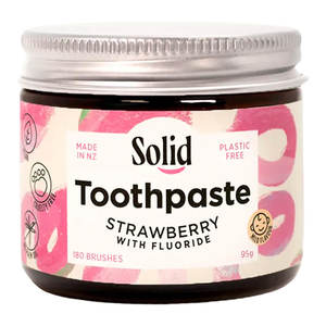 Solid: Toothpaste - Strawberry with Fluoride