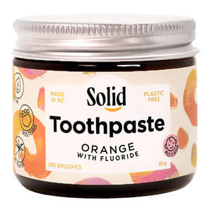 Solid: Toothpaste - Orange with Fluoride