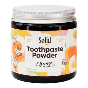 Solid: Toothpaste Powder - Orange with Fluoride