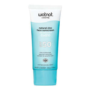 Natural Zinc Face Sunscreen SPF 50 with CoQ10