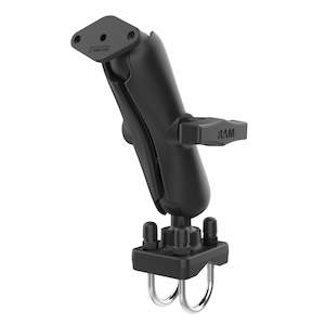 Ram Mounts Nz: RAM Double U-Bolt Rail Mount for Smaller Rails with Diamond Plate