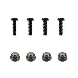 RAM Hardware for RAM Cradles - Four #8-32 x 5/8" Screws & Four Nylock Nuts