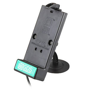 Gds Dock For Intelliskin Cases: RAM GDS Powered Vehicle Dock - Universal with Adhesive Dashboard Mount