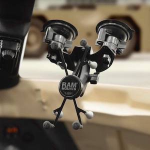 Car Truck 1: RAM X-Grip Universal Cradle for 7"- 8" Tablets w/ Pivot Double Suction Cup Base