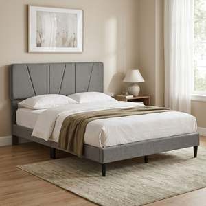 Sable Queen Bed Frame - Grey