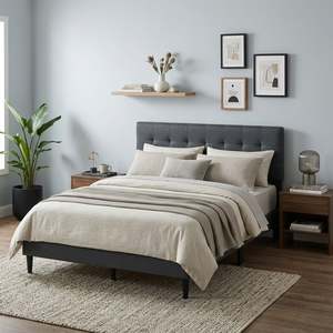 On Sale: Kora Queen Bed Frame - Dark Grey