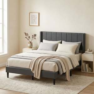 On Sale: Linden Queen Bed Frame - Dark Grey