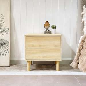 Clearance: Custer Bedside Table - Oak