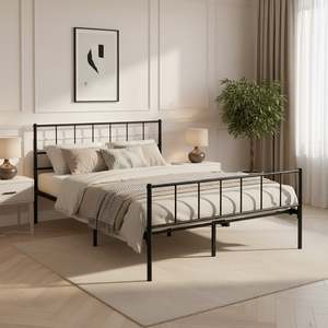 Keira Double Metal Bed Frame - Black