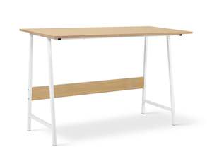 Desk: Daniel 120cm Computer Desk - Maple + White