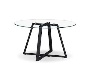 Featured Brands: Chase Round Coffee Table - Transparent + Black