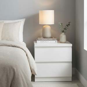 Bestseller: Tongass Wooden Bedside Table - White
