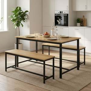 Merren 3 Piece Dining Set - Natural