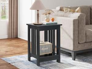 Wular Square Coffee Table Side Table - Black