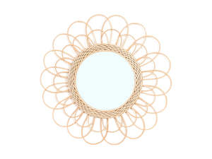 Furniture: CULVER Rattan Wall Mirror