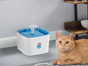 Pet Supplies: Pet Water Fountain Square - Blue