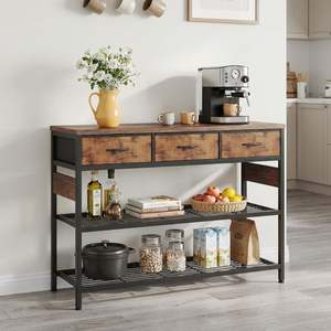 Shrike Console Table with 3 Drawers - Light Cherry