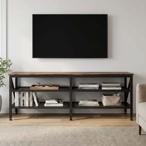 Gambia 1.6m Entertainment Unit - Rustic Brown