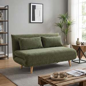 Hastings 2 Seater Fold-Out Sofa Bed - Green