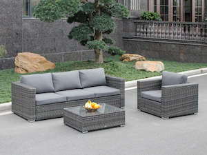 Outdoor Sofa Set: BERMUDA Rattan Outdoor Sofa Set 3PCS