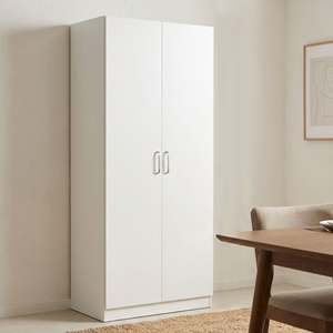Block Promotion 4: Nordic 2 Door Cupboard 80cm - White