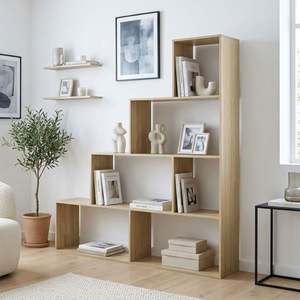 Block Promotion 4: Stepa Bookshelf Display Shelf - Oak