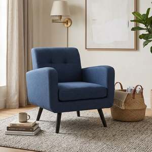 Block Promotion 4: Tulo Linen Armchair - Dark Blue