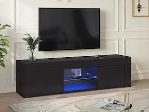 Maize 1.3m LED Entertainment Unit - Black