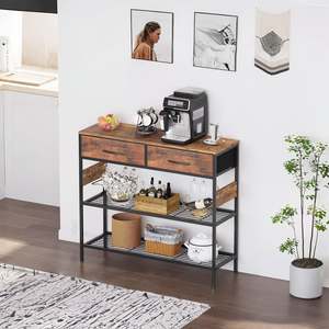 Products: Cuckoo Console Table with 2 Drawers - Rustic Brown