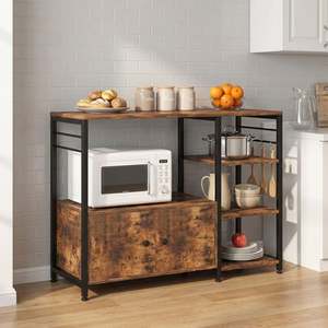 Products: Toko Kitchen Storage Cabinet Shelf - Rustic Brown (0.065m3 - 18.3kg)