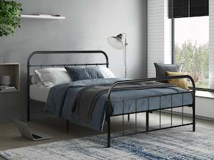 New Arrival: Taylor Double Metal Bed Frame - Black