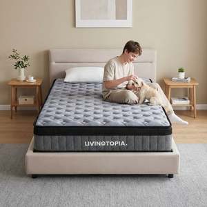 King Single Mattresses: LivingTopia Hybrid Plus King Single Mattress