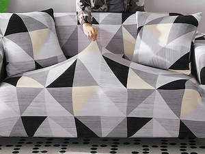 Living Room: Single Sofa Cover Couch Cover 90-140cm - GEOMETRIC