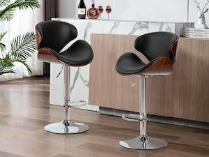 Dining Room: Foti Swivel Bar Stool - Black